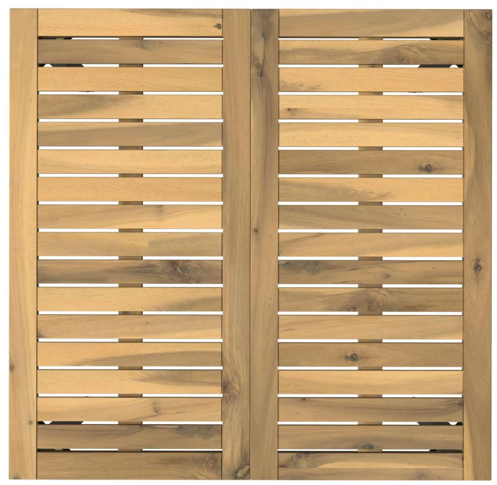Sodo vakarienės stalas Balta ir juoda 70 x 68,5 x 75 cm