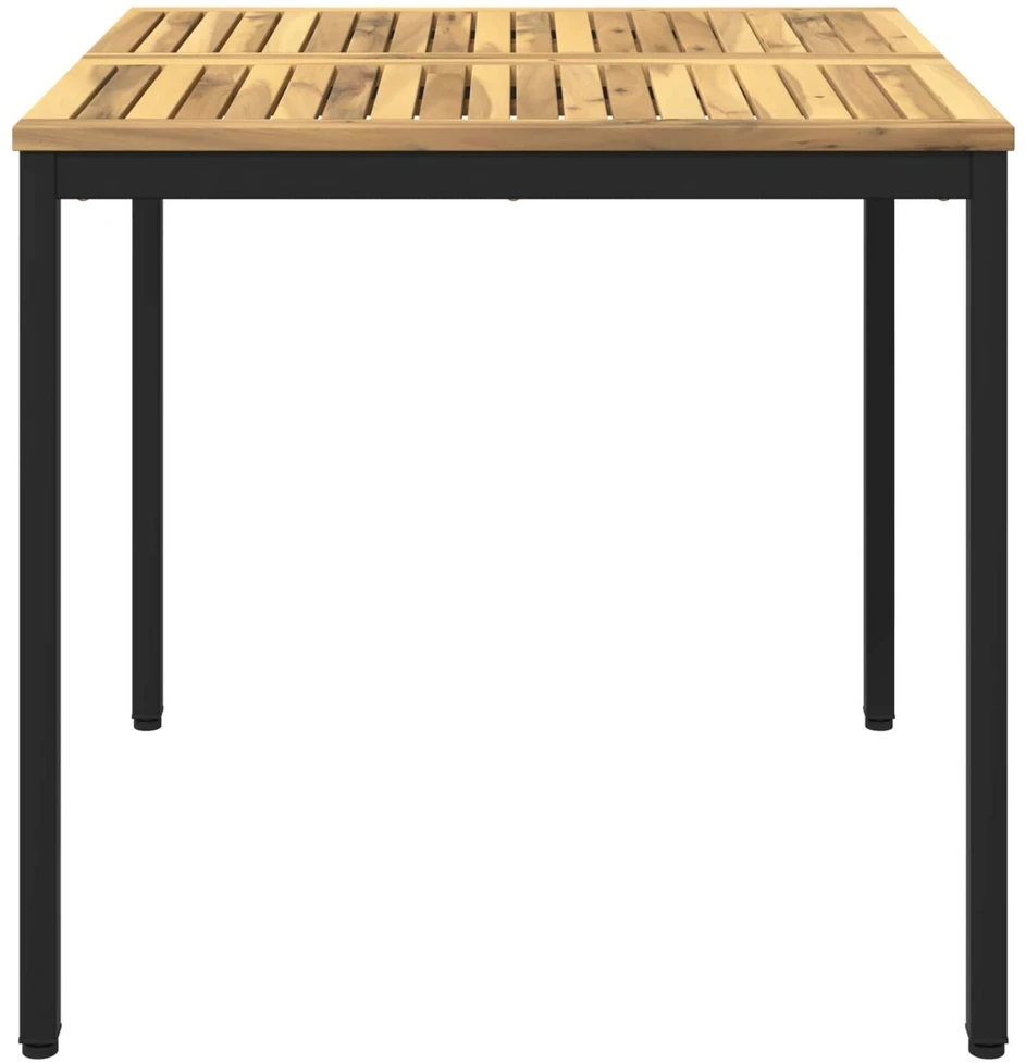 Sodo vakarienės stalas Balta ir juoda 80 x 80,5 x 75 cm