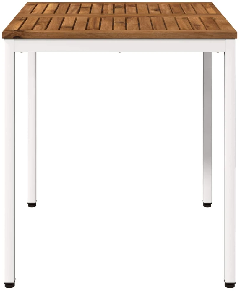 Sodo vakarienės stalas Natūrali ir Balta 70 x 68,5 x 75 cm