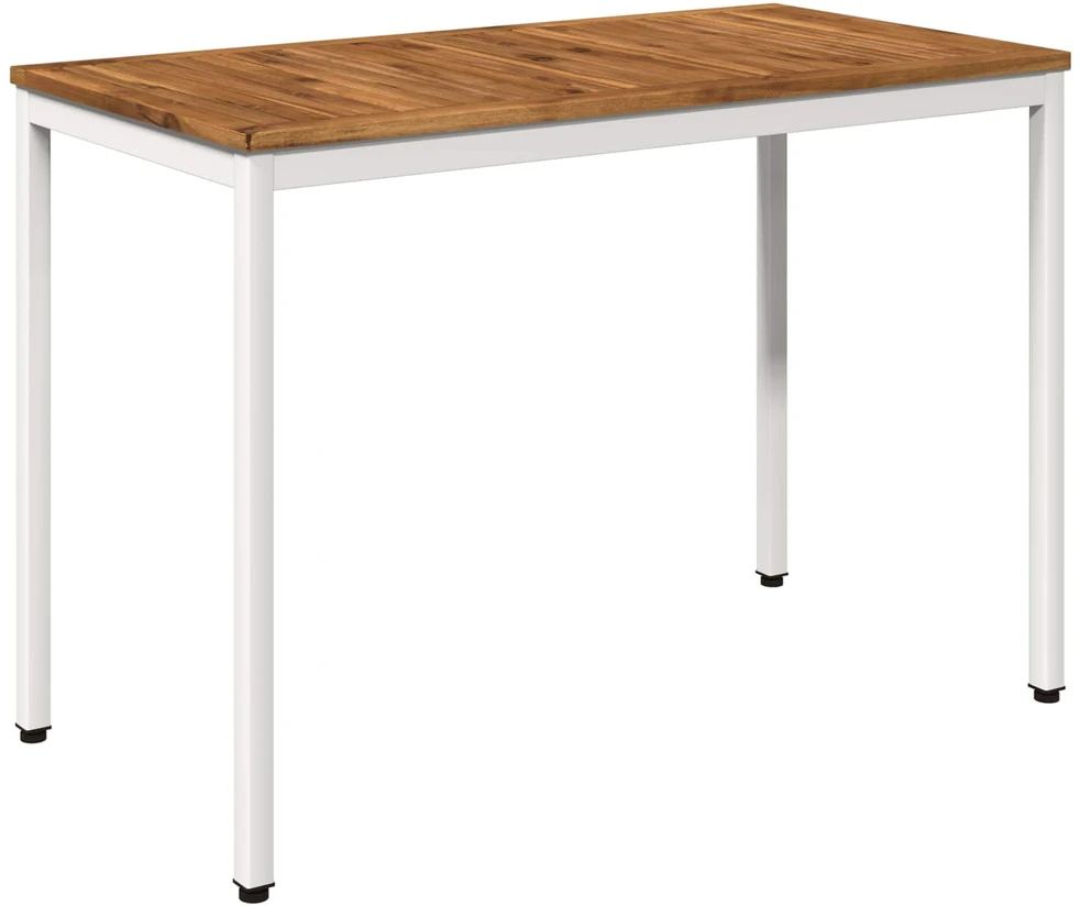 Sodo vakarienės stalas Natūrali ir Balta 108,5 x 55 x 75 cm