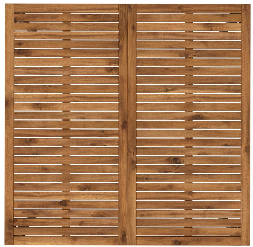 Sodo vakarienės stalas Natūrali ir Balta 110 x 108,5 x 75 cm