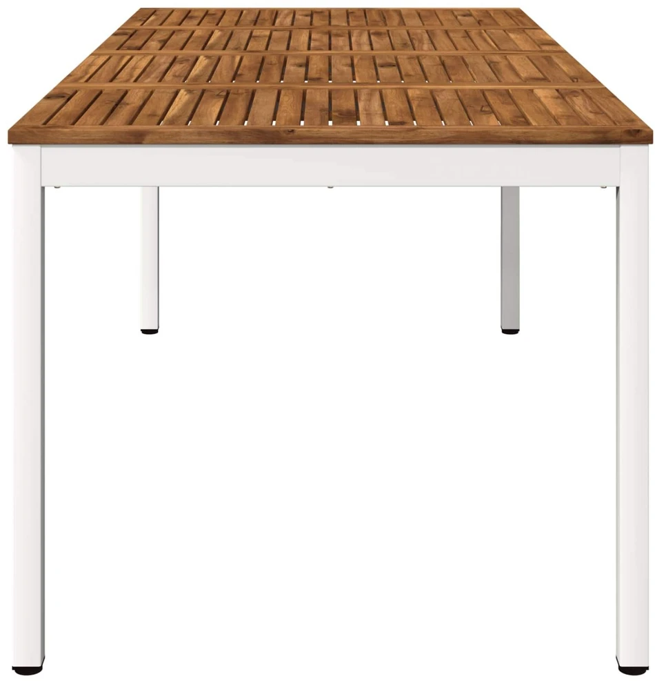 Sodo vakarienės stalas Natūrali ir Balta 180 x 88,5 x 75 cm