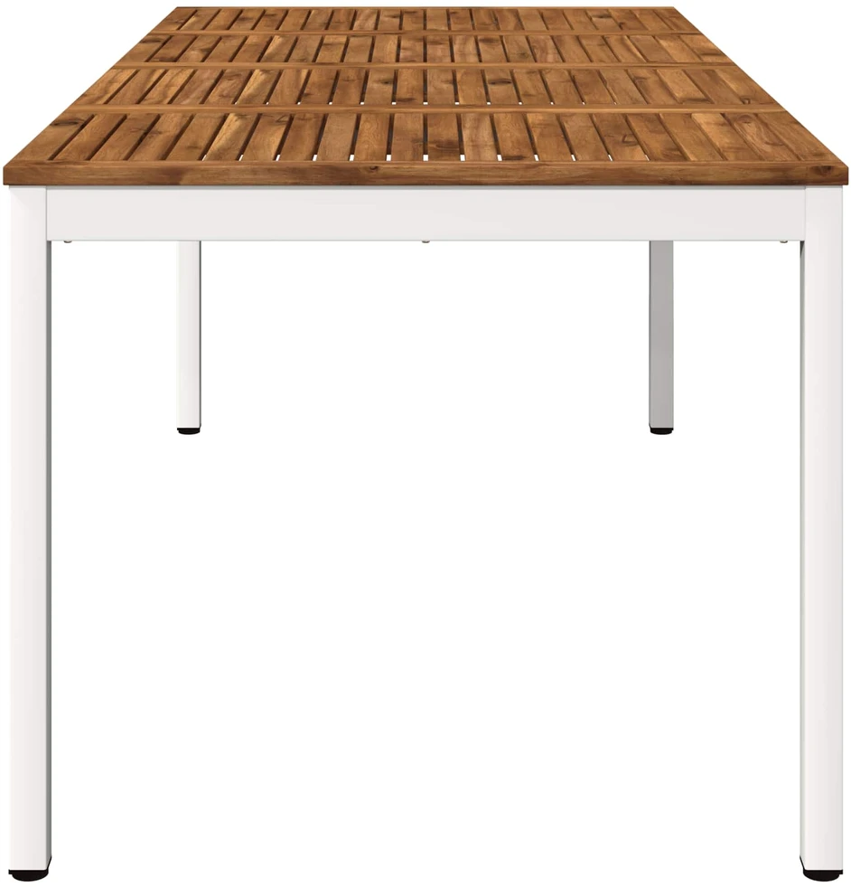 Sodo vakarienės stalas Natūrali ir Balta 180 x 88,5 x 75 cm