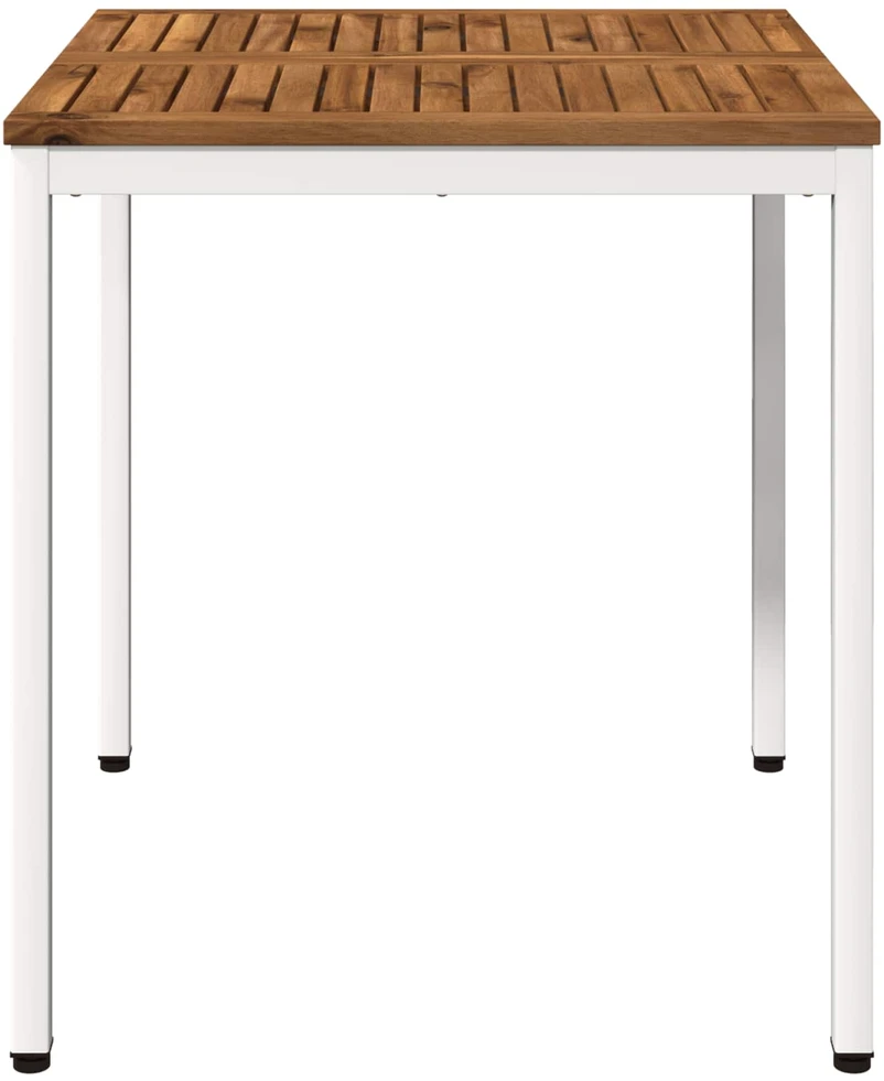 Sodo vakarienės stalas Natūrali ir Balta 70 x 68,5 x 75 cm