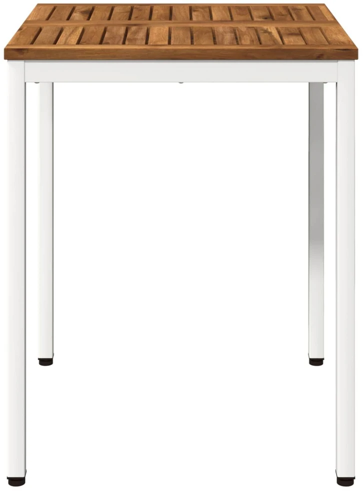 Sodo vakarienės stalas Natūrali ir Balta 60 x 60,5 x 75 cm