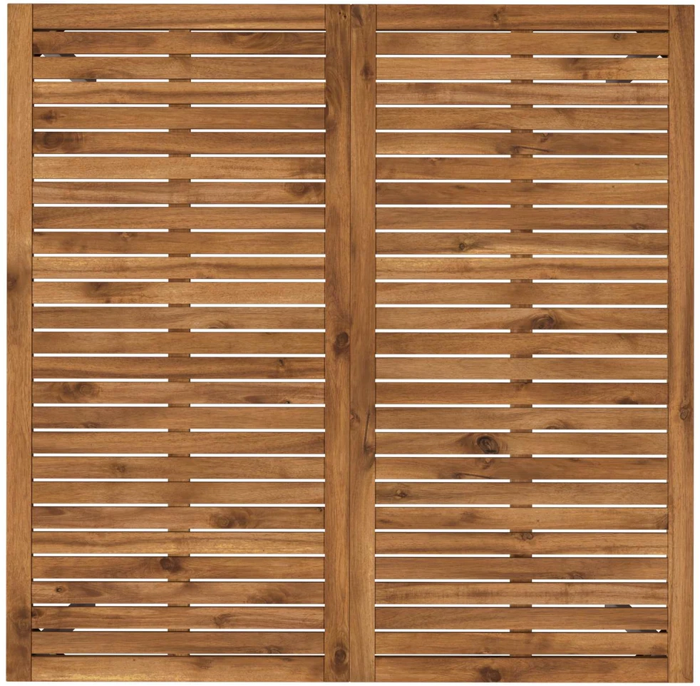 Sodo vakarienės stalas Natūrali ir Balta 110 x 108,5 x 75 cm