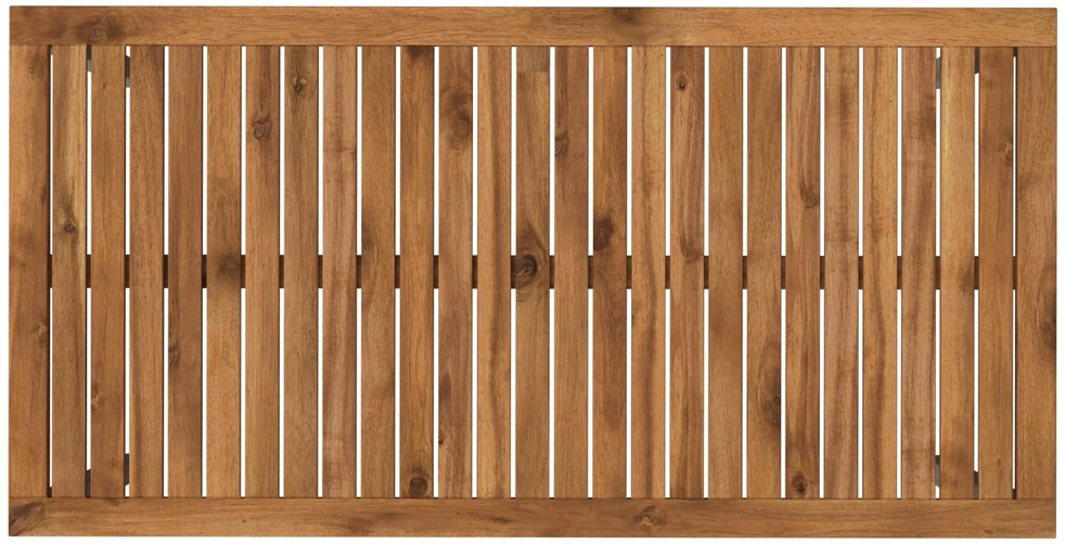 Sodo vakarienės stalas Natūrali ir Balta 108,5 x 55 x 75 cm
