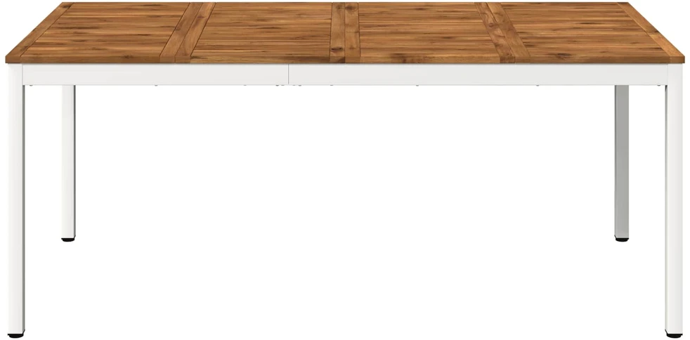 Sodo vakarienės stalas Natūrali ir Balta 180 x 88,5 x 75 cm