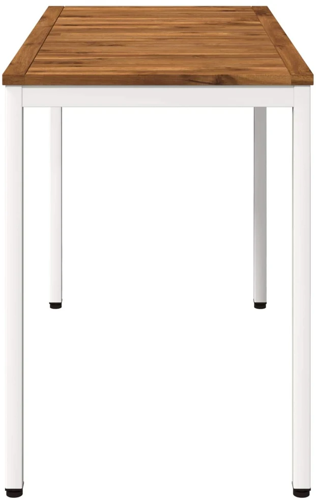 Sodo vakarienės stalas Natūrali ir Balta 108,5 x 55 x 75 cm