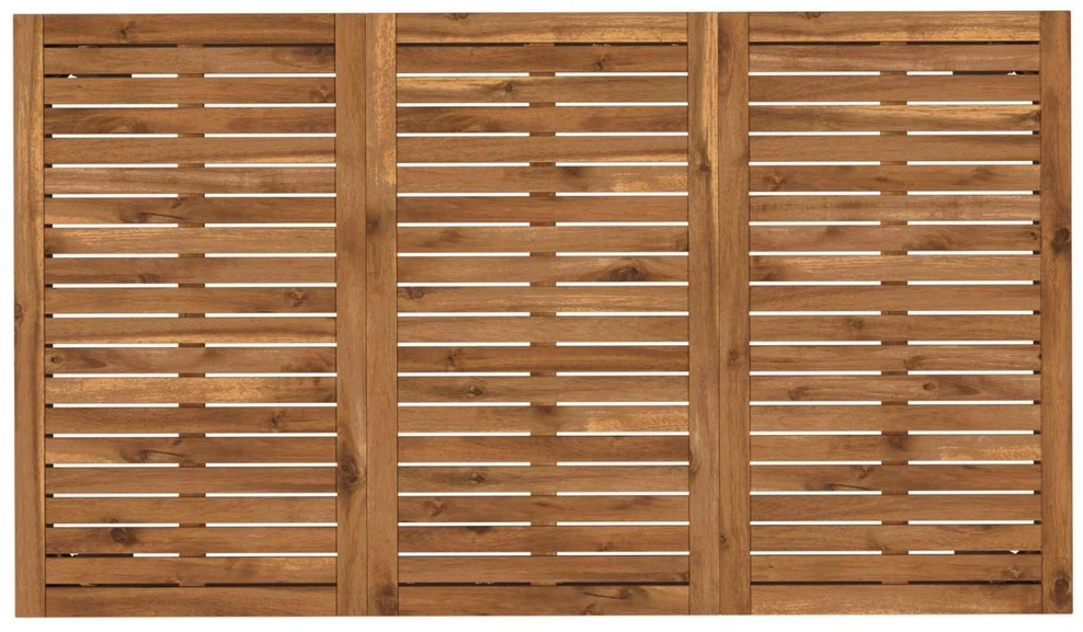 Sodo vakarienės stalas Natūrali ir juoda 141 x 80,5 x 75 cm