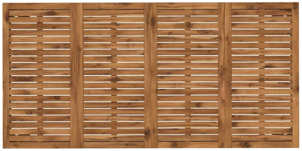 Sodo vakarienės stalas Natūrali ir juoda 147 x 88,5 x 75 cm