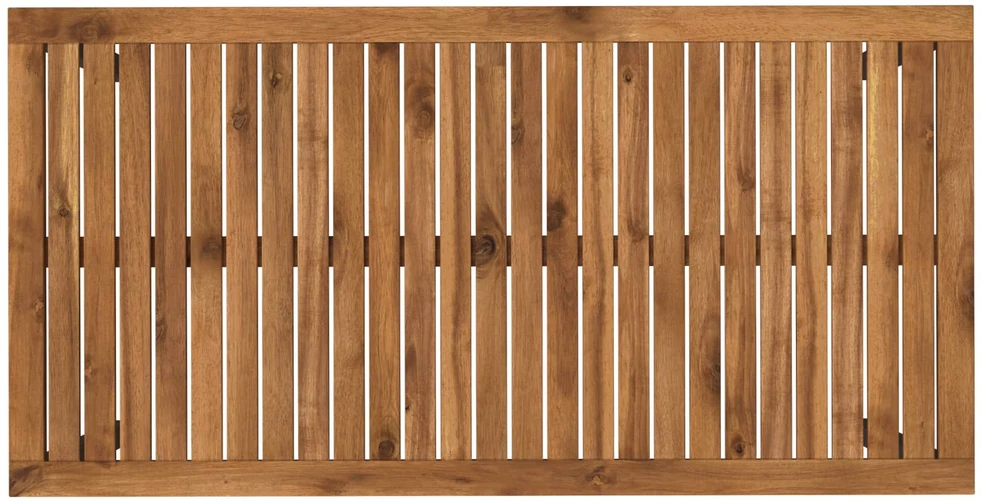 Sodo vakarienės stalas Natūrali ir juoda 108,5 x 55 x 75 cm