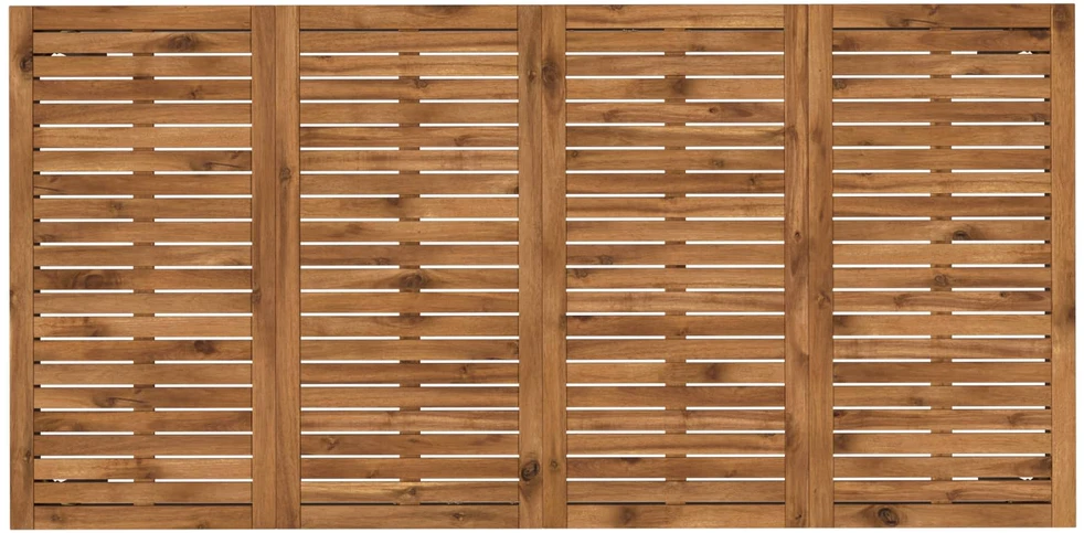 Sodo vakarienės stalas Natūrali ir juoda 147 x 88,5 x 75 cm