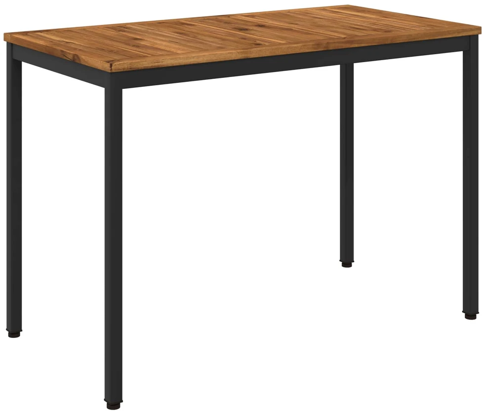 Sodo vakarienės stalas Natūrali ir juoda 108,5 x 55 x 75 cm