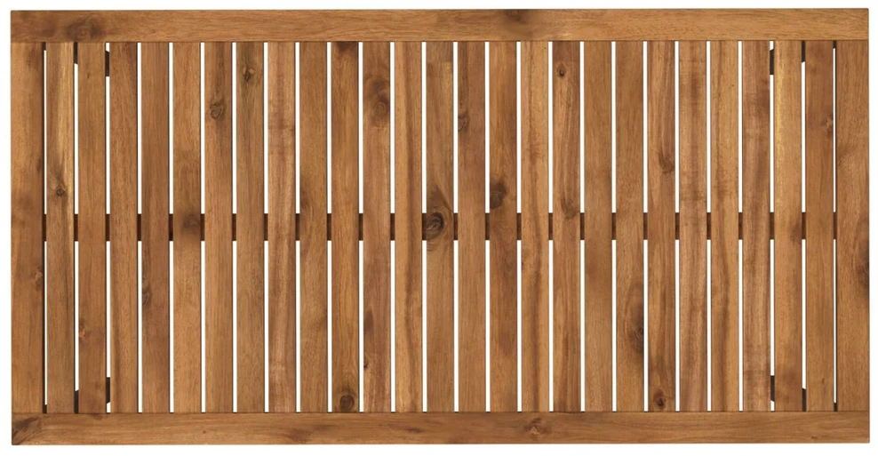 Sodo vakarienės stalas Natūrali ir juoda 108,5 x 55 x 75 cm