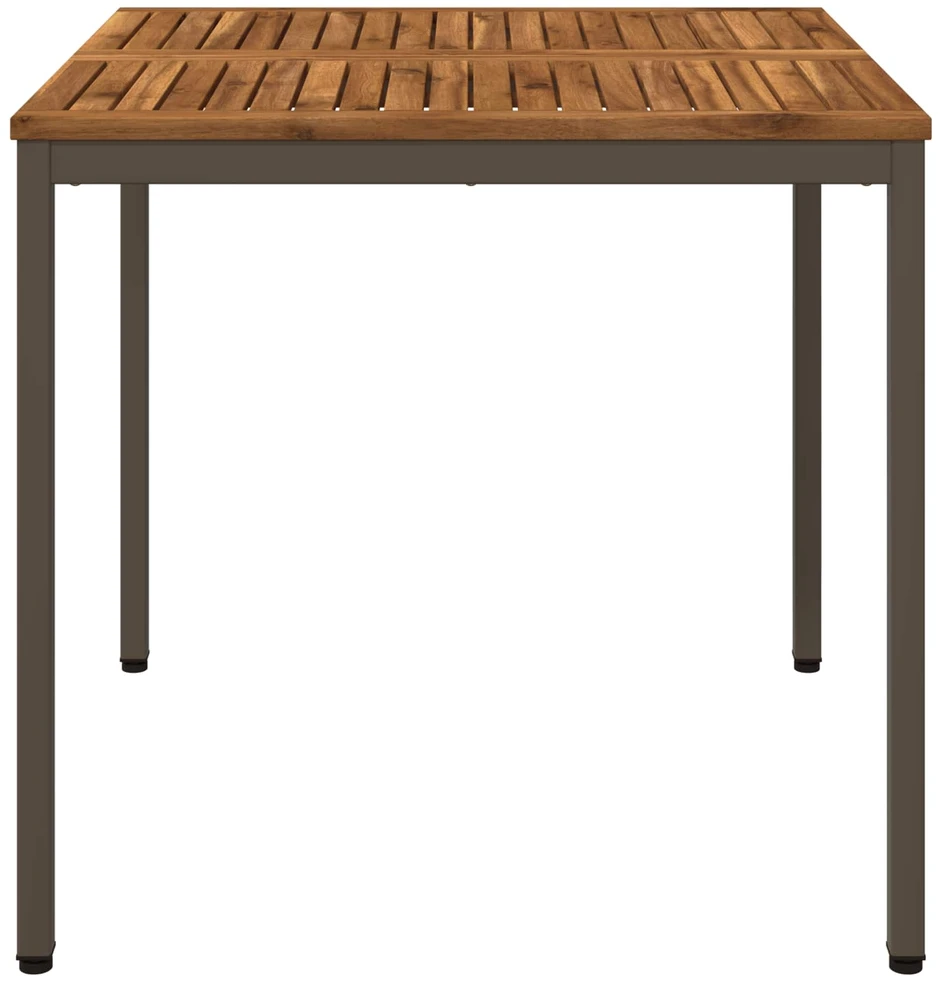 Sodo vakarienės stalas Natūralus ir kava 80 x 80,5 x 75 cm