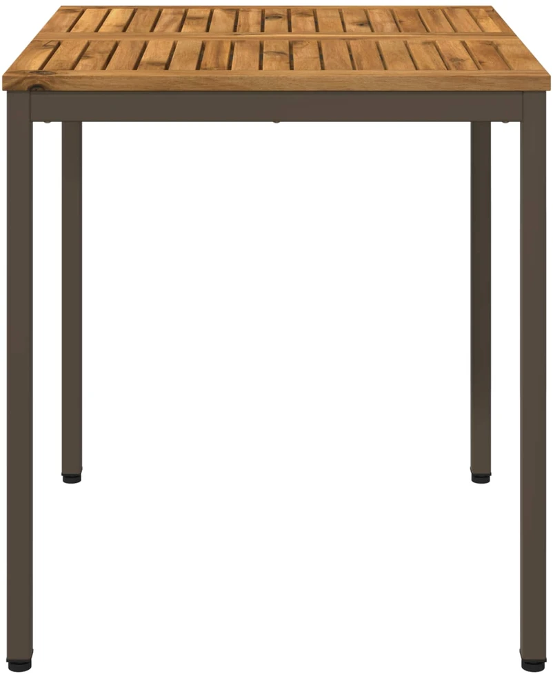 Sodo vakarienės stalas Natūralus ir kava 70 x 68,5 x 75 cm