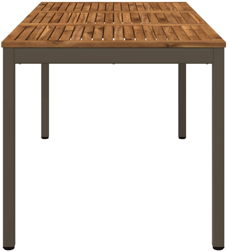Sodo vakarienės stalas Natūralus ir kava 141 x 80,5 x 75 cm
