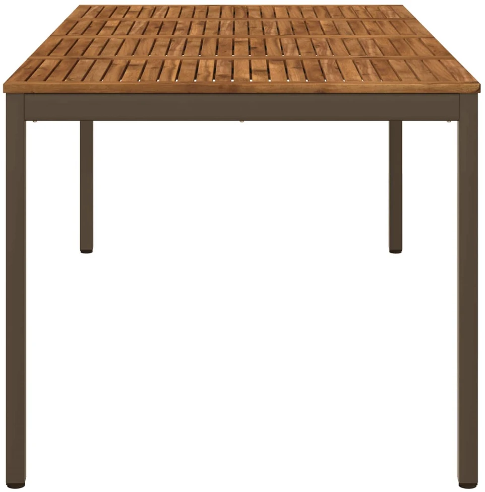 Sodo vakarienės stalas Natūralus ir kava 196 x 100,5 x 75 cm