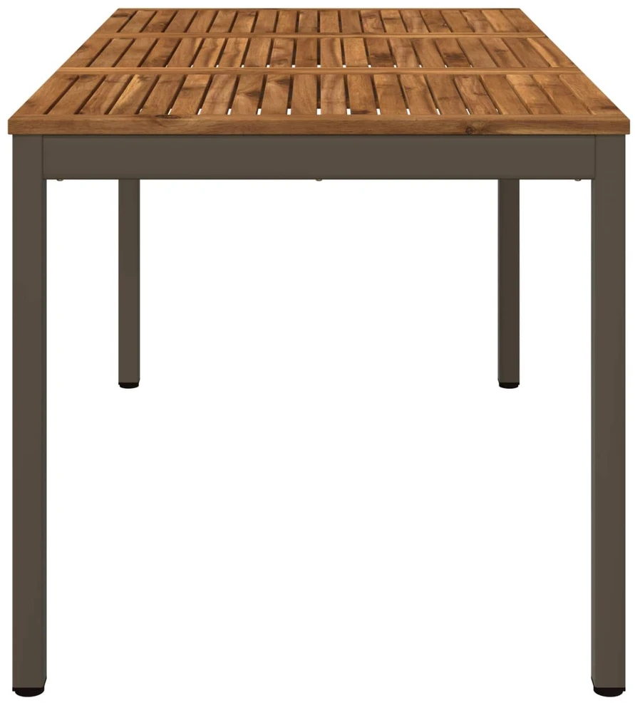Sodo vakarienės stalas Natūralus ir kava 141 x 80,5 x 75 cm