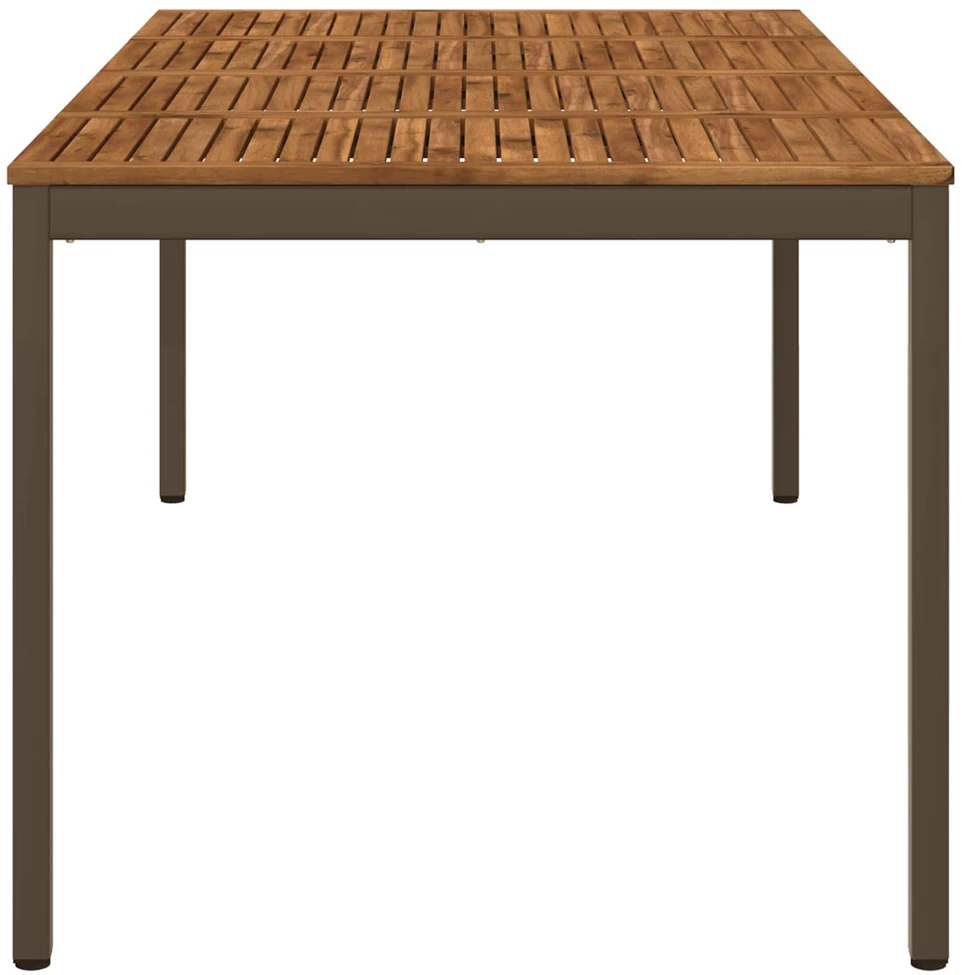 Sodo vakarienės stalas Natūralus ir kava 196 x 100,5 x 75 cm