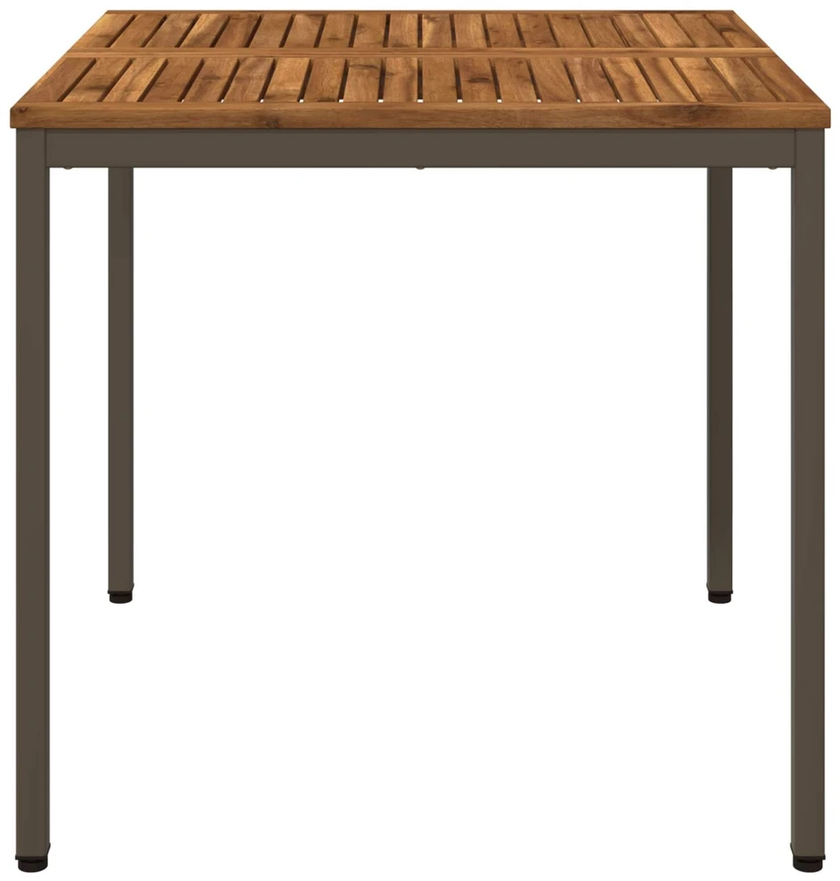 Sodo vakarienės stalas Natūralus ir kava 80 x 80,5 x 75 cm