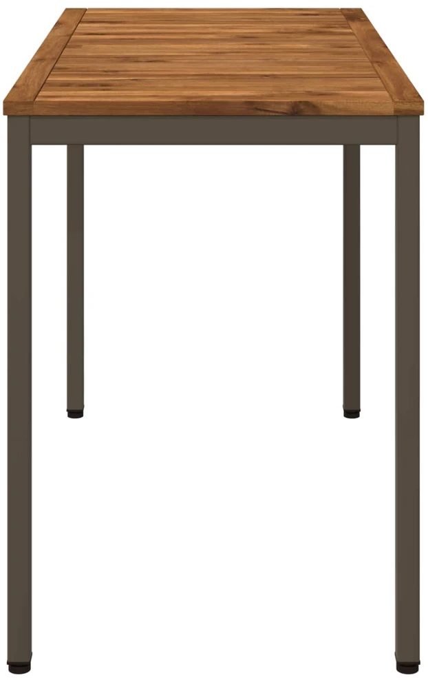 Sodo vakarienės stalas Natūralus ir kava 108,5 x 55 x 75 cm