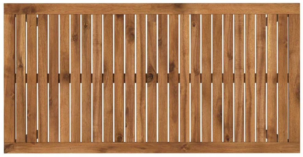 Sodo vakarienės stalas Natūralus ir kava 108,5 x 55 x 75 cm