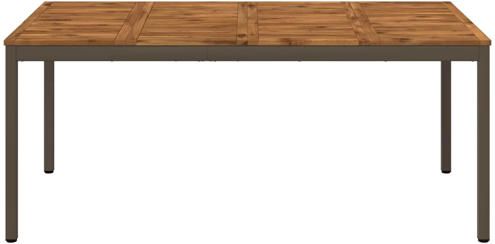 Sodo vakarienės stalas Natūralus ir kava 147 x 88,5 x 75 cm