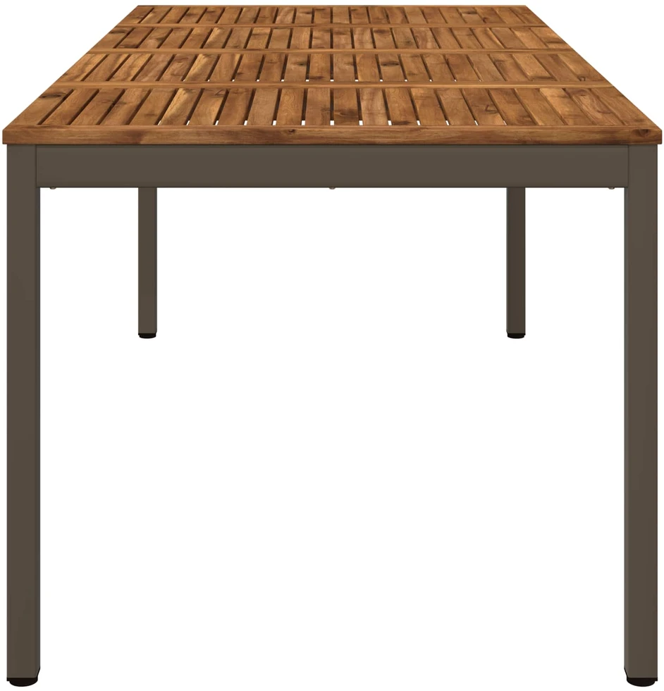 Sodo vakarienės stalas Natūralus ir kava 147 x 88,5 x 75 cm