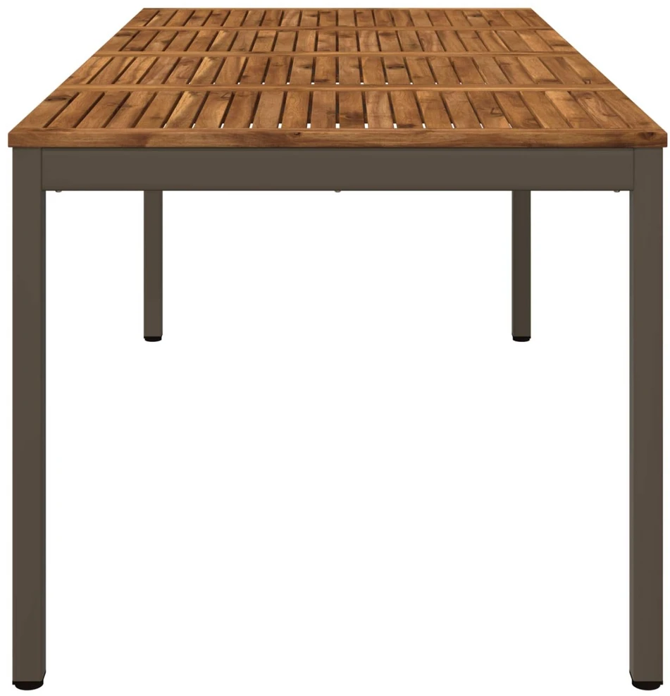 Sodo vakarienės stalas Natūralus ir kava 147 x 88,5 x 75 cm