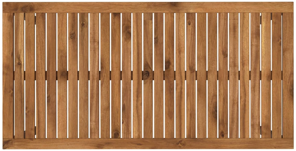 Sodo vakarienės stalas Natūralus ir kava 108,5 x 55 x 75 cm