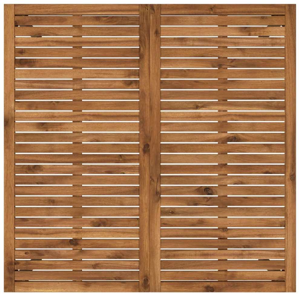 Sodo vakarienės stalas Natūralus ir kava 110 x 108,5 x 75 cm
