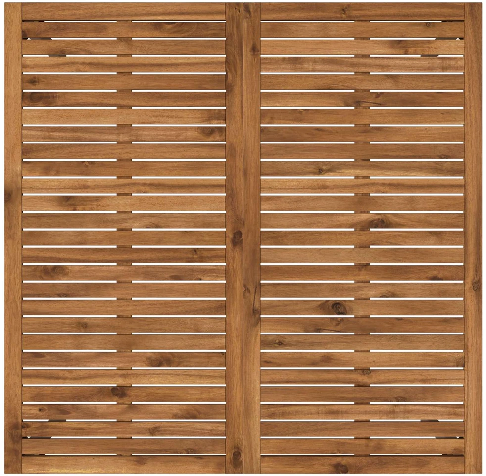 Sodo vakarienės stalas Natūralus ir kava 110 x 108,5 x 75 cm