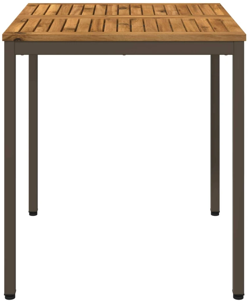 Sodo vakarienės stalas Natūralus ir kava 70 x 68,5 x 75 cm