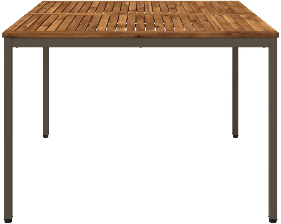 Sodo vakarienės stalas Natūralus ir kava 110 x 108,5 x 75 cm