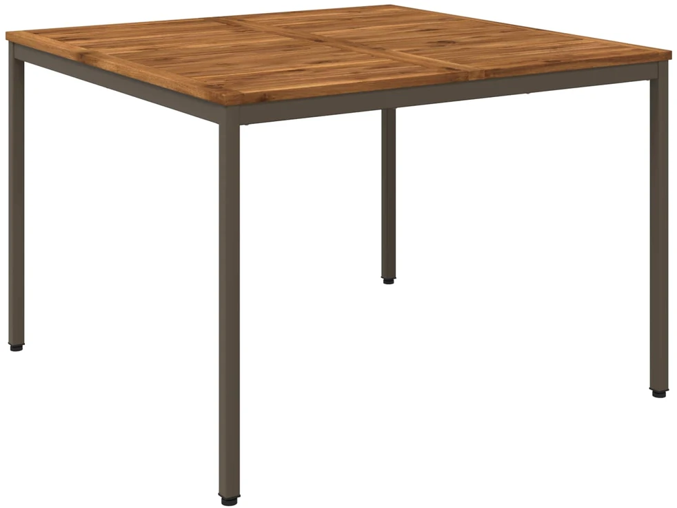 Sodo vakarienės stalas Natūralus ir kava 110 x 108,5 x 75 cm