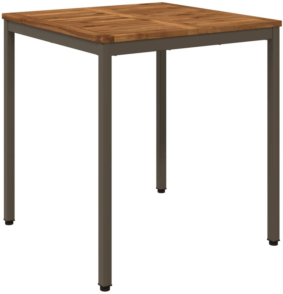 Sodo vakarienės stalas Natūralus ir kava 70 x 68,5 x 75 cm