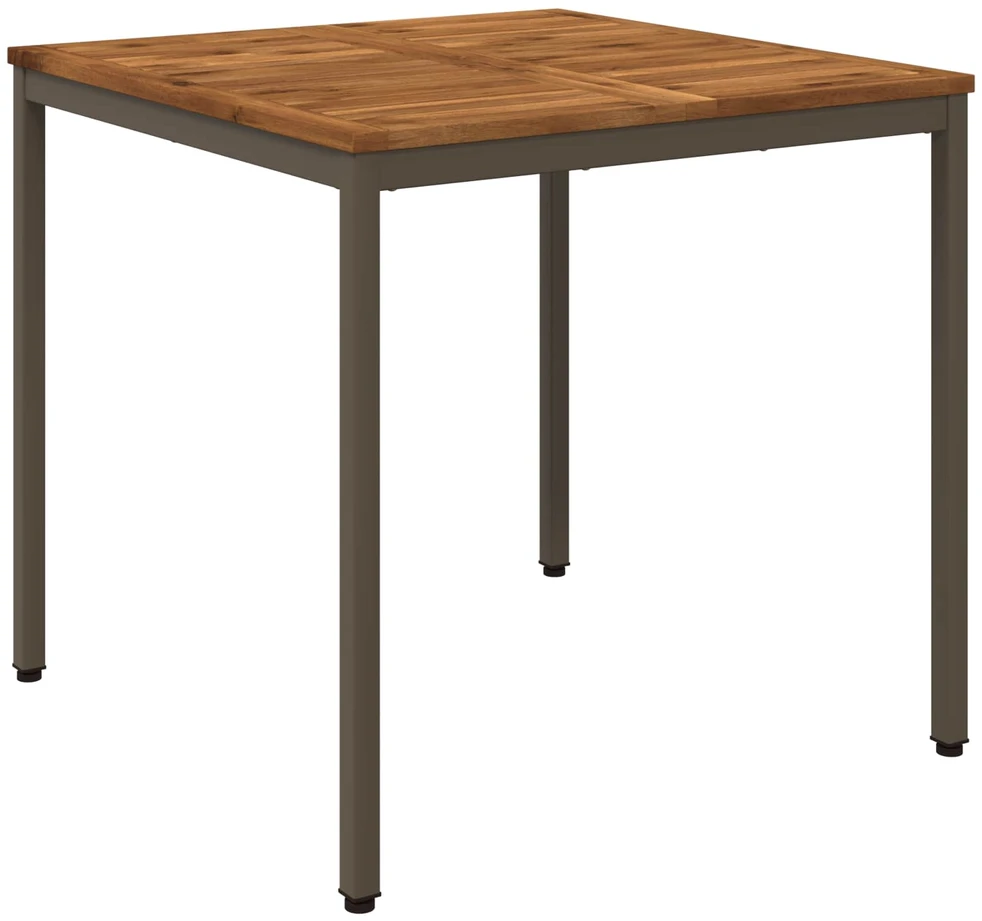 Sodo vakarienės stalas Natūralus ir kava 80 x 80,5 x 75 cm