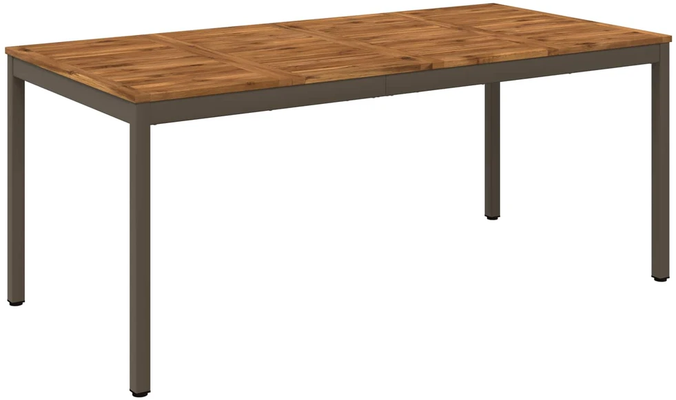 Sodo vakarienės stalas Natūralus ir kava 147 x 88,5 x 75 cm