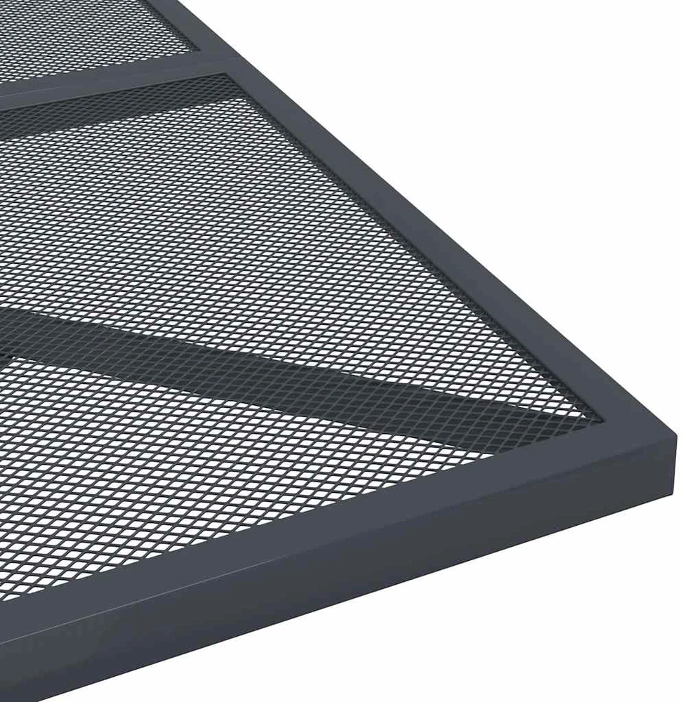 Lauko baldų komplektas Sodo valgomojo baldų komplektas, 3 dalių, antracito, metalas