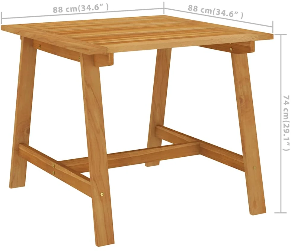 Lauko baldų komplektas Sodo valgomojo baldų komplektas, 3 dalių, juodos spalvos