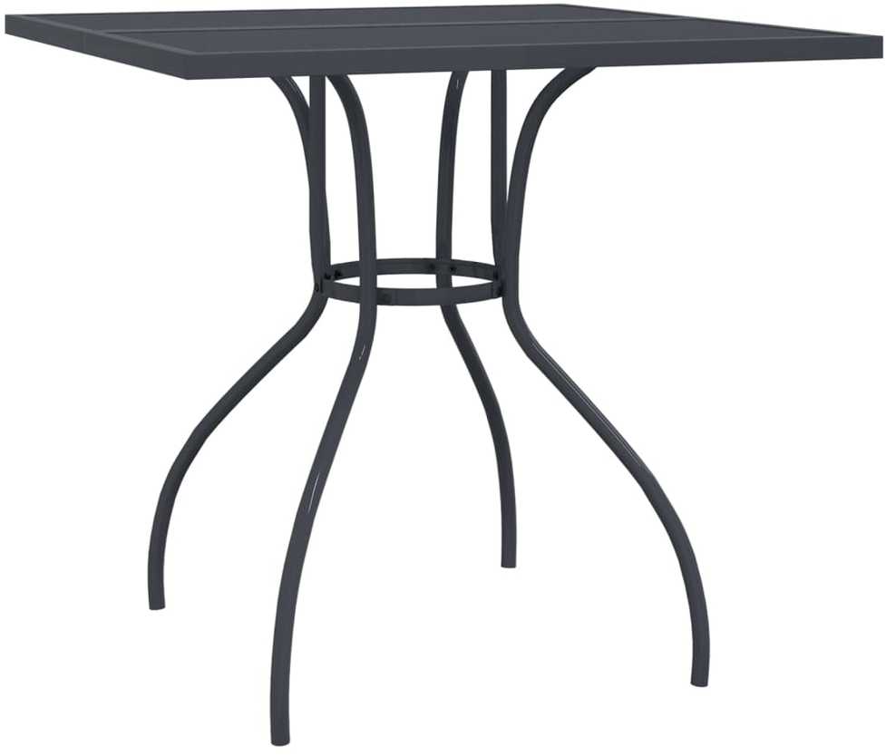 Lauko baldų komplektas Sodo valgomojo baldų komplektas, 3 dalių, antracito, metalas