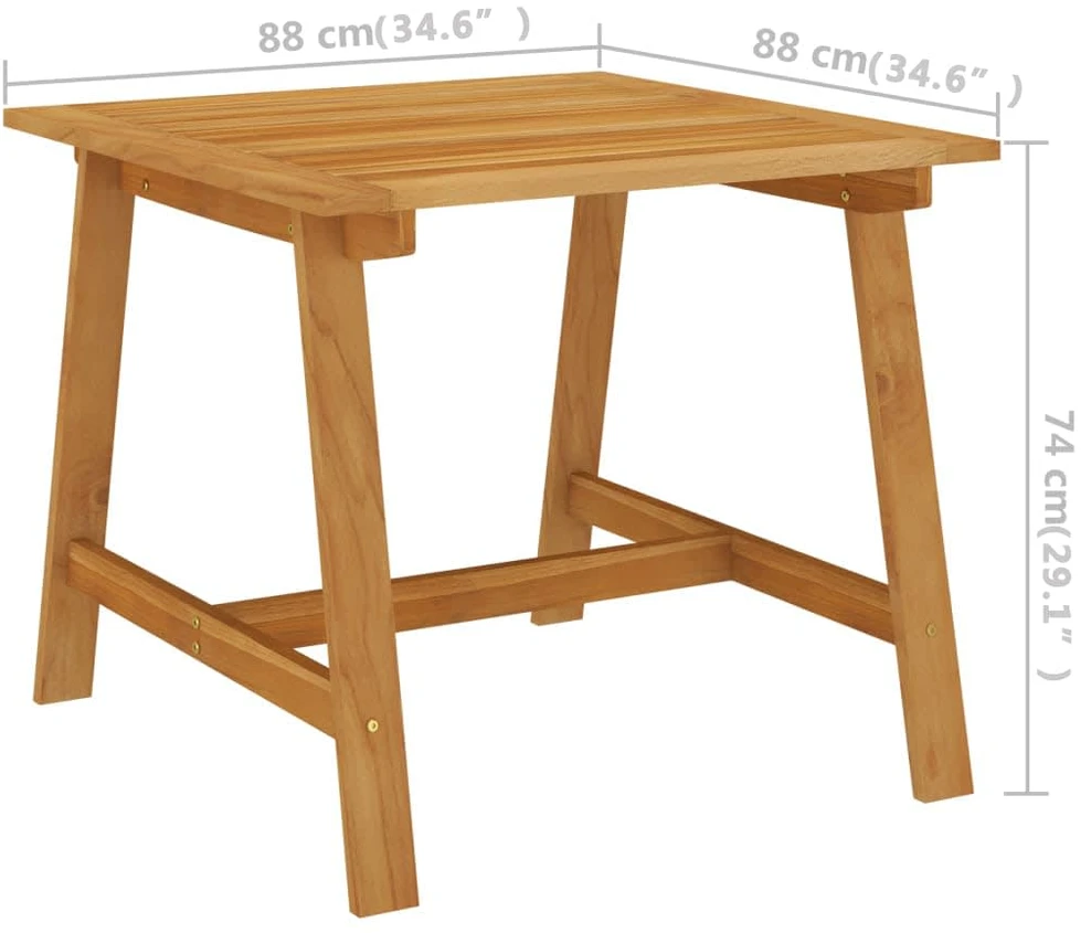 Lauko baldų komplektas Sodo valgomojo baldų komplektas, 3 dalių, juodos spalvos