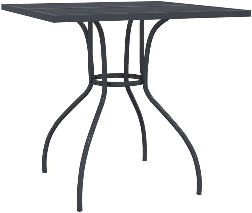 Lauko baldų komplektas Sodo valgomojo baldų komplektas, 3 dalių, antracito, metalas
