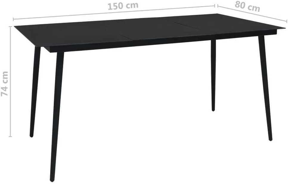 Lauko baldų komplektas Sodo valgomojo baldų komplektas, 5 dalių (312172+312158)