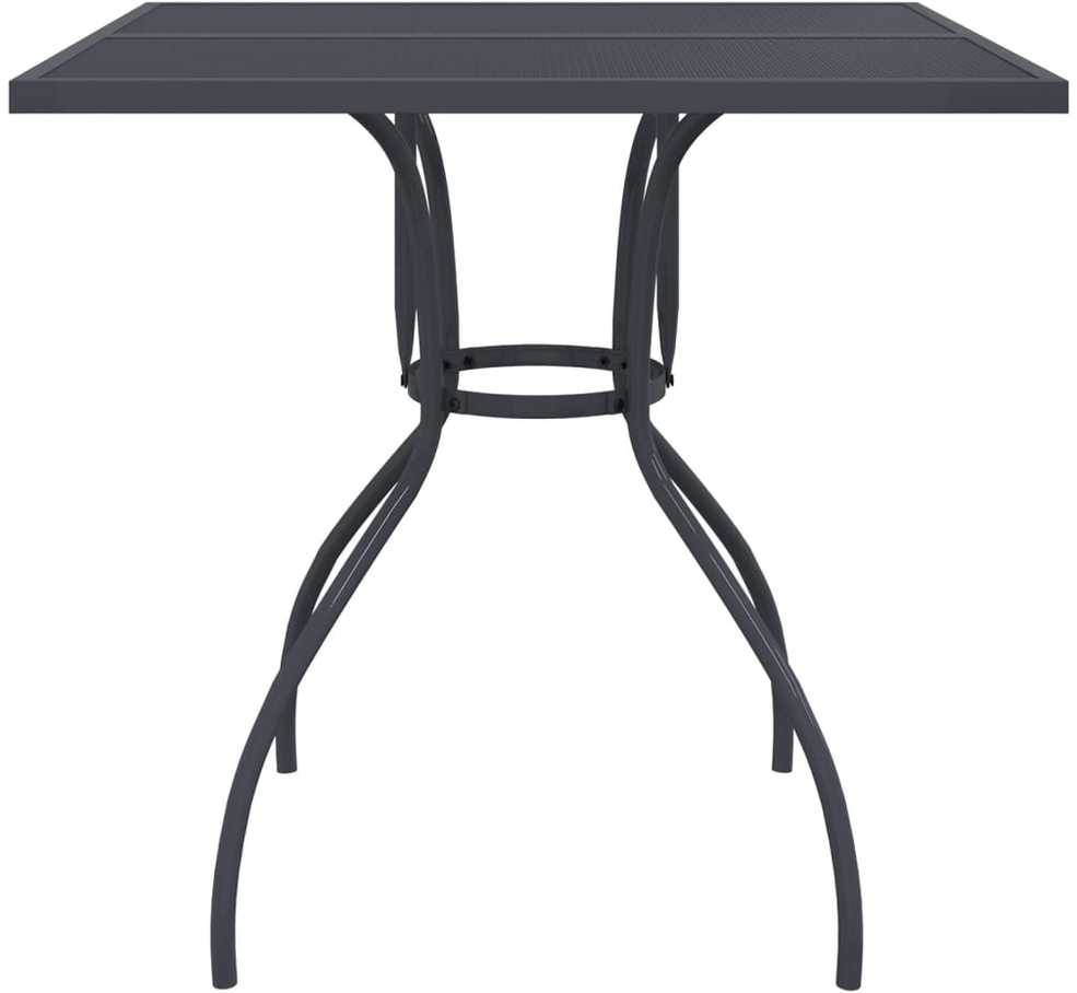 Lauko baldų komplektas Sodo valgomojo baldų komplektas, 5 dalių, antracito, metalas