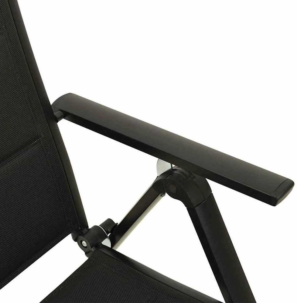 Lauko baldų komplektas Sodo valgomojo baldų komplektas, 5 dalių, antracito, aliuminis