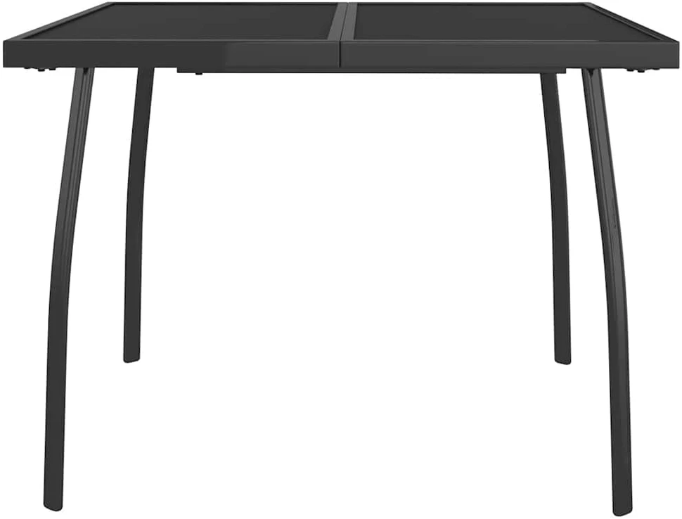 Lauko baldų komplektas Sodo valgomojo baldų komplektas, 5 dalių, antracito, metalas