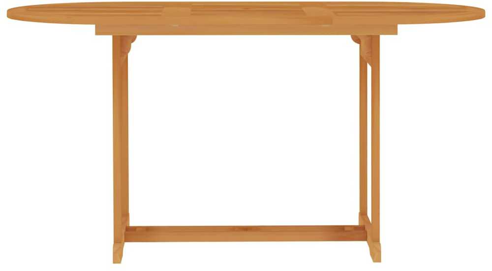 Lauko baldų komplektas Sodo valgomojo baldų komplektas, 5 dalių, tikmedžio masyvas